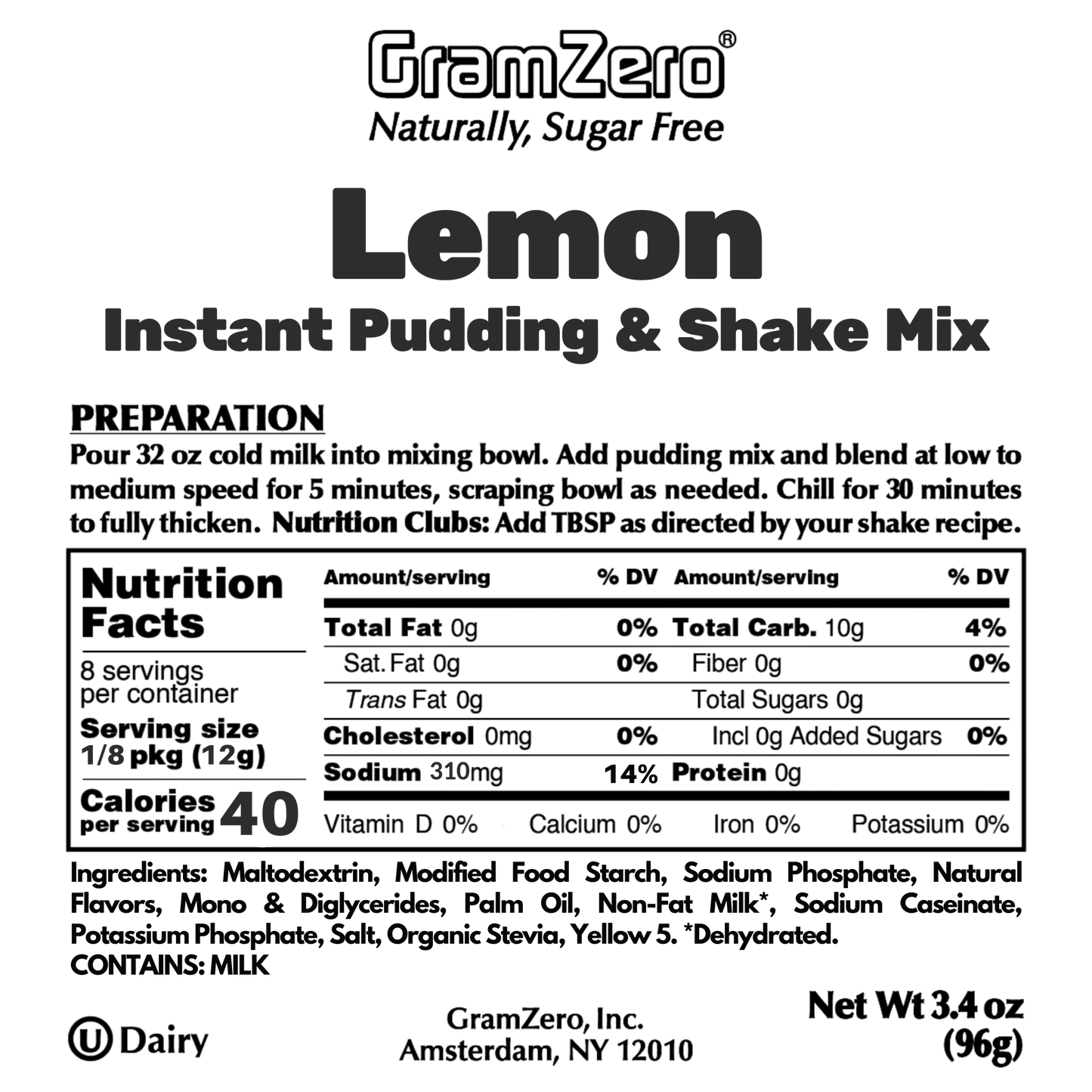 LEMON Sugar Free Pudding Mix 🍋 Protein Shake Flavor