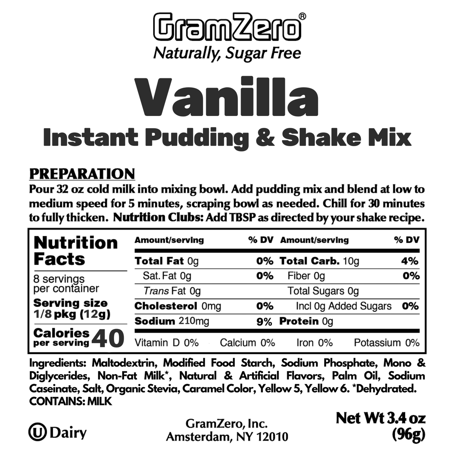 VANILLA Sugar Free Pudding Mix 🍮 Protein Shake Flavor