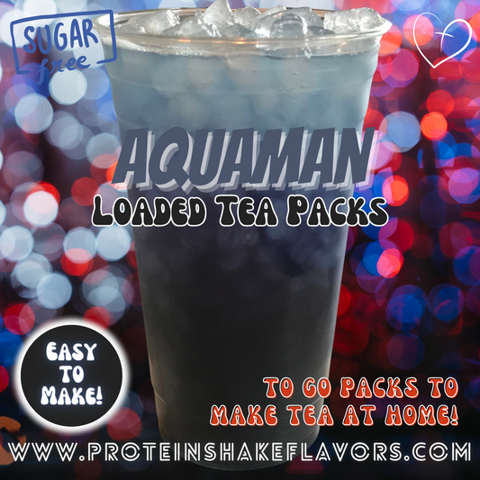 Loaded Tea Powder Mix Packets: Aquaman 🌊