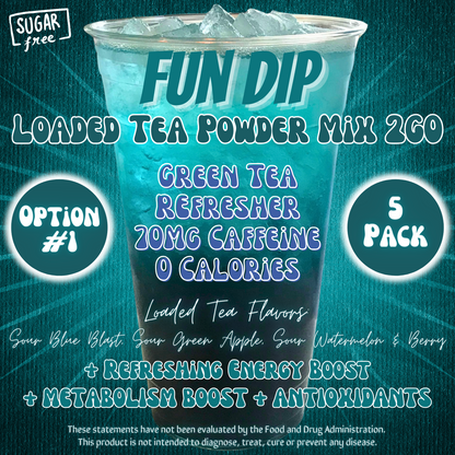 Loaded Tea Powder Mix Packets: Fun Dip 🍭