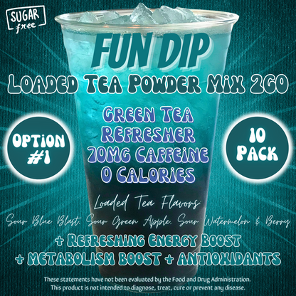 Loaded Tea Powder Mix Packets: Fun Dip 🍭