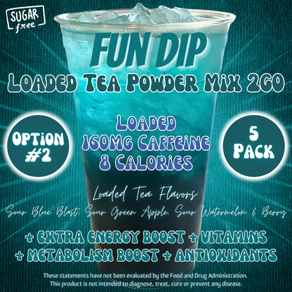 Loaded Tea Powder Mix Packets: Fun Dip 🍭