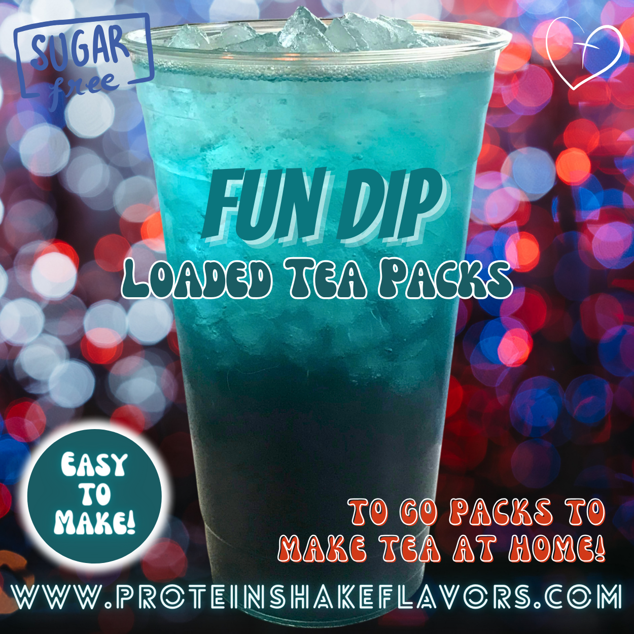 Loaded Tea Powder Mix Packets: Fun Dip 🍭