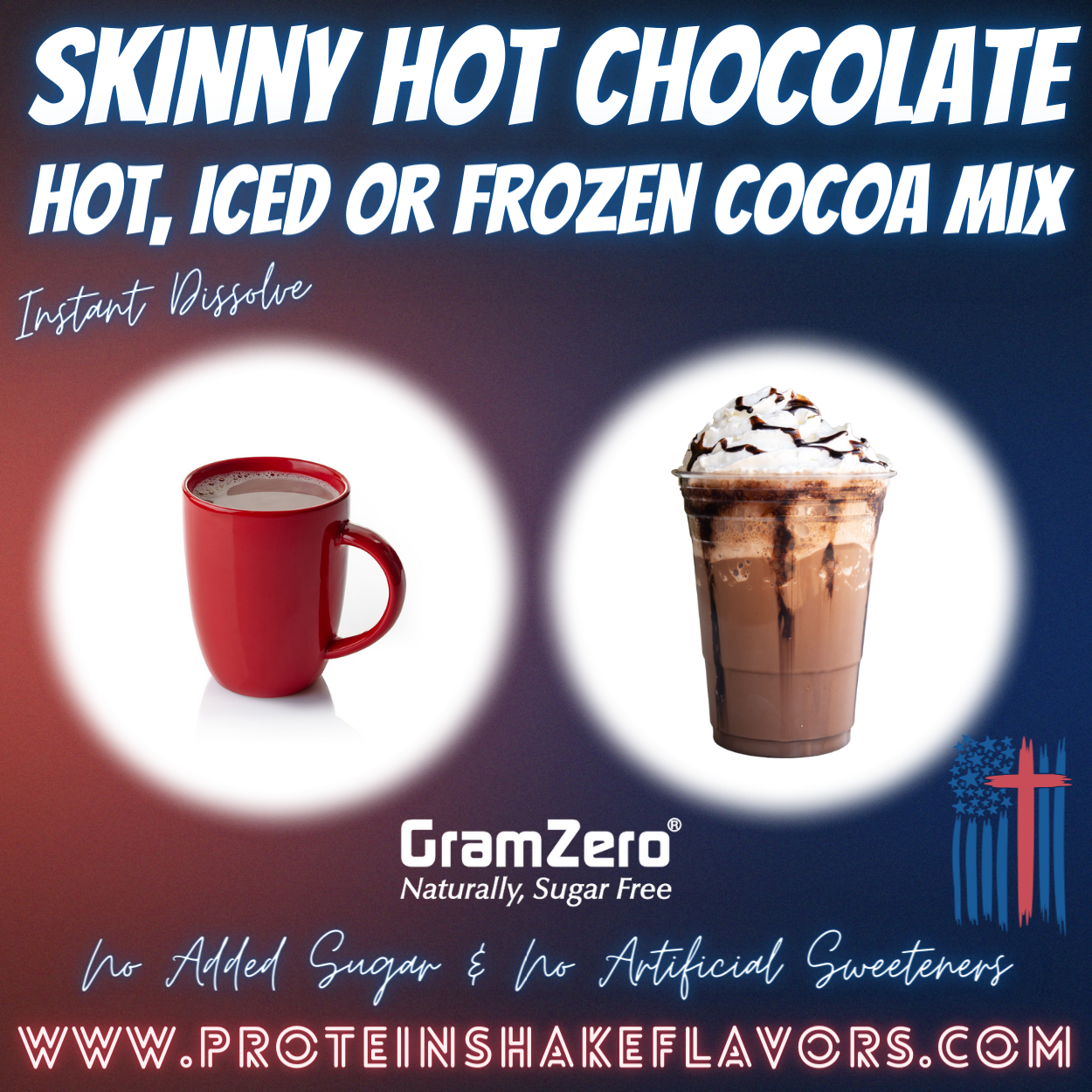 Skinny HOT COCOA Mix ☕ Iced Frozen Hot Chocolate Drink
