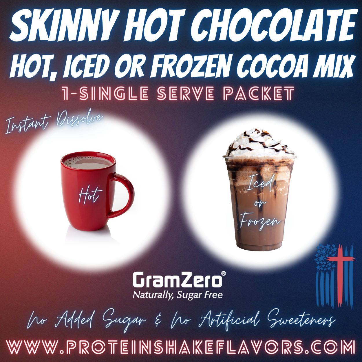 Skinny HOT COCOA Mix ☕ Iced Frozen Hot Chocolate Drink