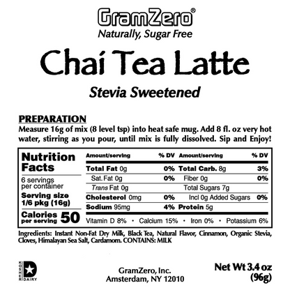 Skinny Latte Mix ☕ CHAI TEA Latte Powder Hot or Iced