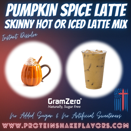 Skinny Latte Mix ☕ PUMPKIN SPICE Flavored Latte Powder Hot or Iced