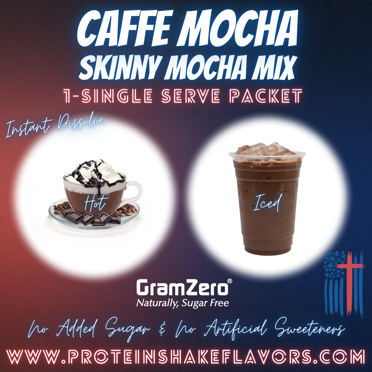 Skinny CAFFE MOCHA Mix ☕ Instant Mocha Drink Hot or Iced