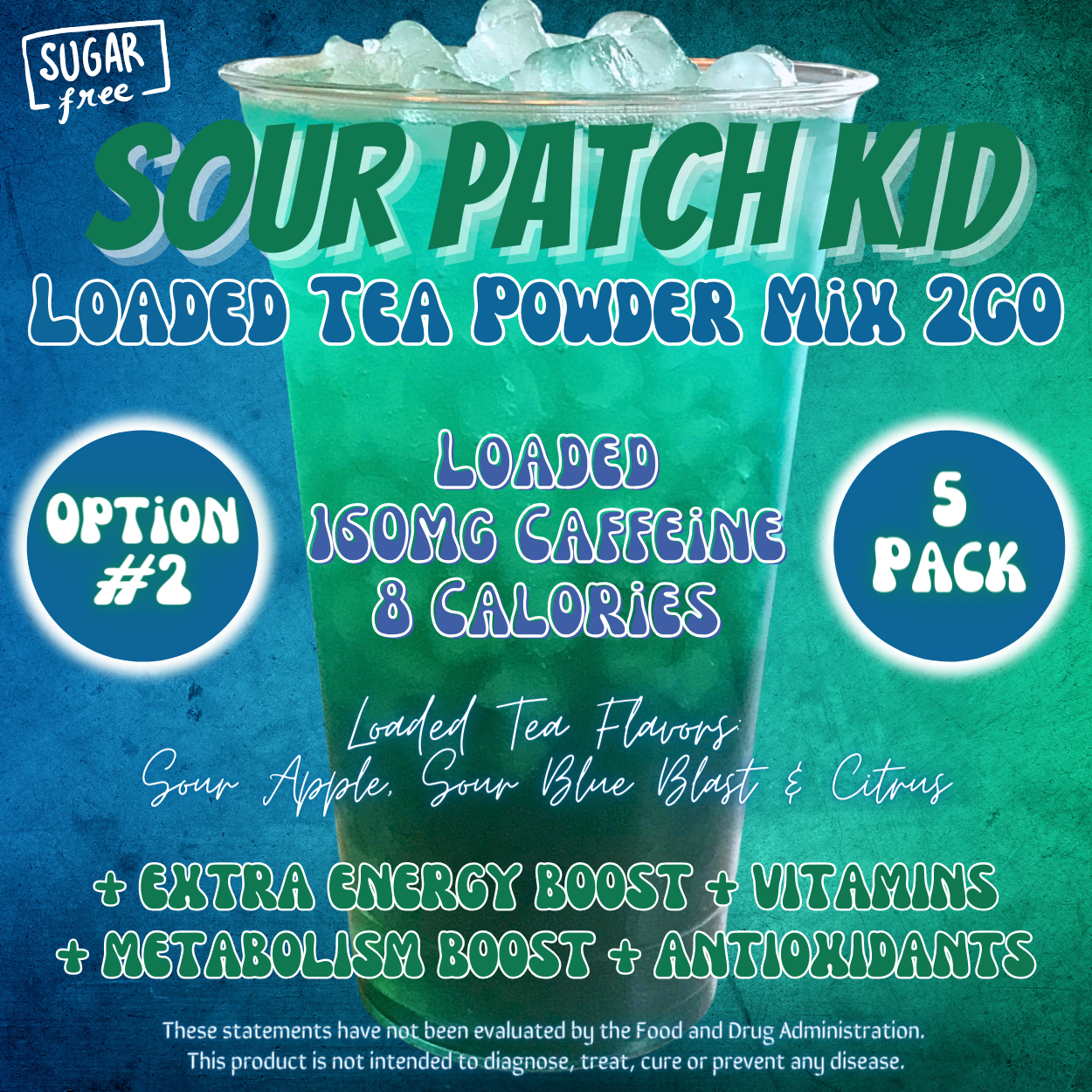 Loaded Tea Powder Mix Packets: Sour Patch Kid 😋