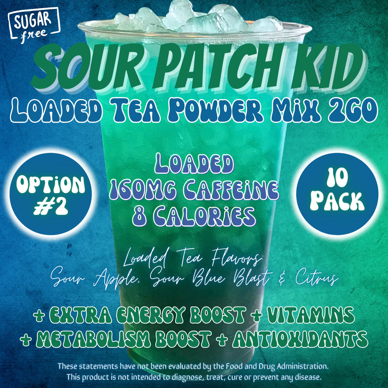 Loaded Tea Powder Mix Packets: Sour Patch Kid 😋