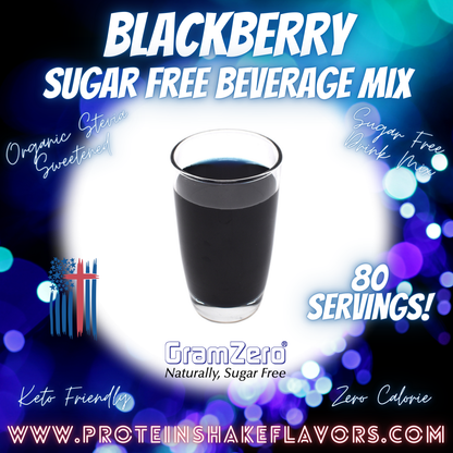 Sugar Free Drink Mix: BLACKBERRY 💜 Zero Calorie Beverage