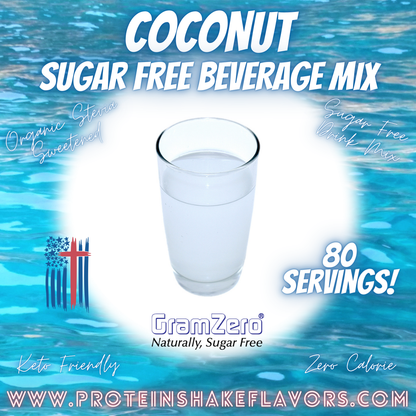 Sugar Free Drink Mix: COCONUT 🥥 Zero Calorie Beverage