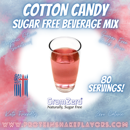 Sugar Free Drink Mix: COTTON CANDY 🍭 Zero Calorie Beverage