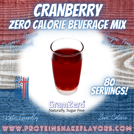 Sugar Free Drink Mix: CRANBERRY ❣️ Zero Calorie Beverage