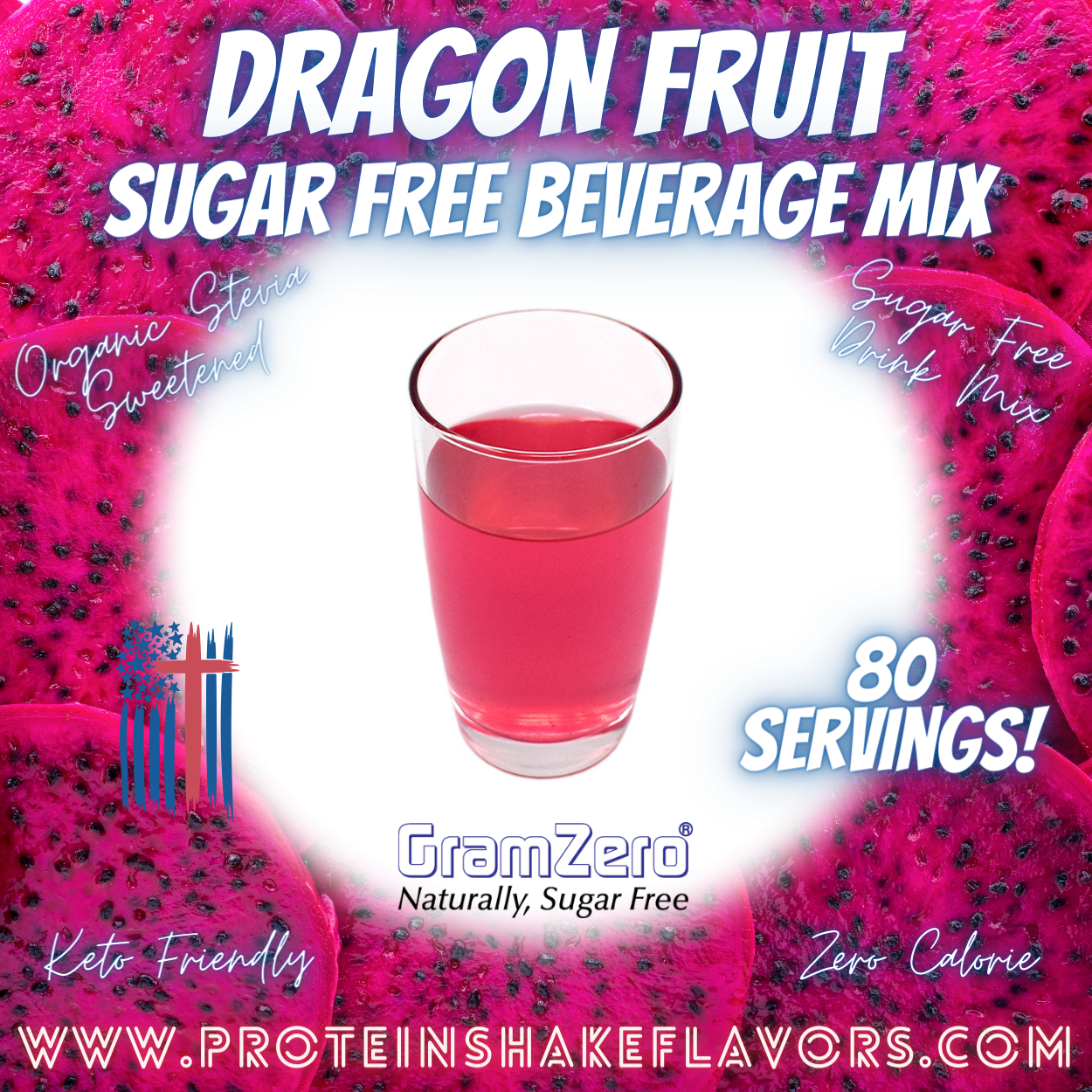 Sugar Free Drink Mix: DRAGON FRUIT 🐲 Zero Calorie Beverage