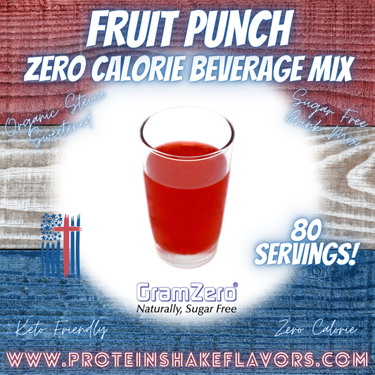 Sugar Free Drink Mix: FRUIT PUNCH 👊 Zero Calorie Beverage