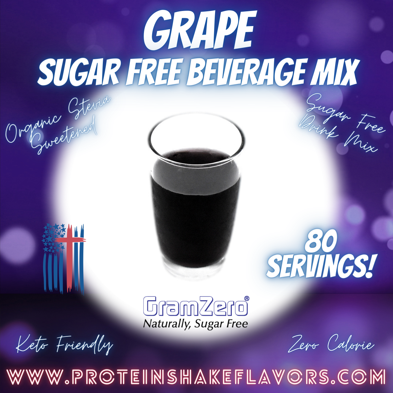 Sugar Free Drink Mix: GRAPE 🍇 Zero Calorie Beverage
