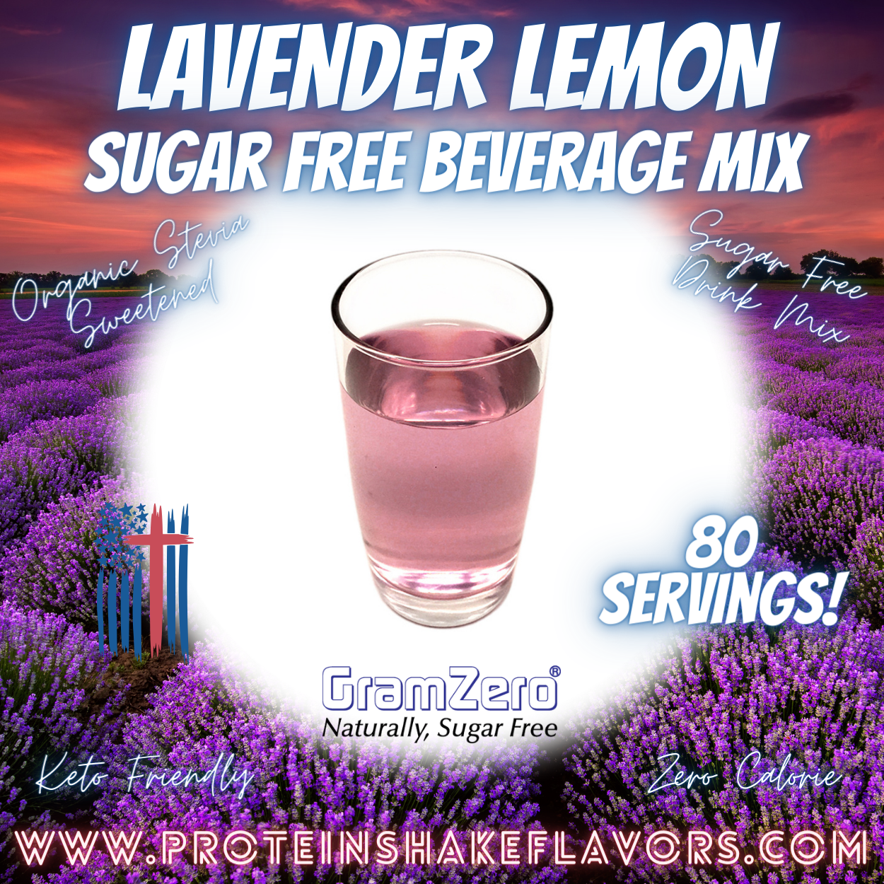 Sugar Free Drink Mix: LAVENDER LEMON 💜🍋 Zero Calorie Beverage