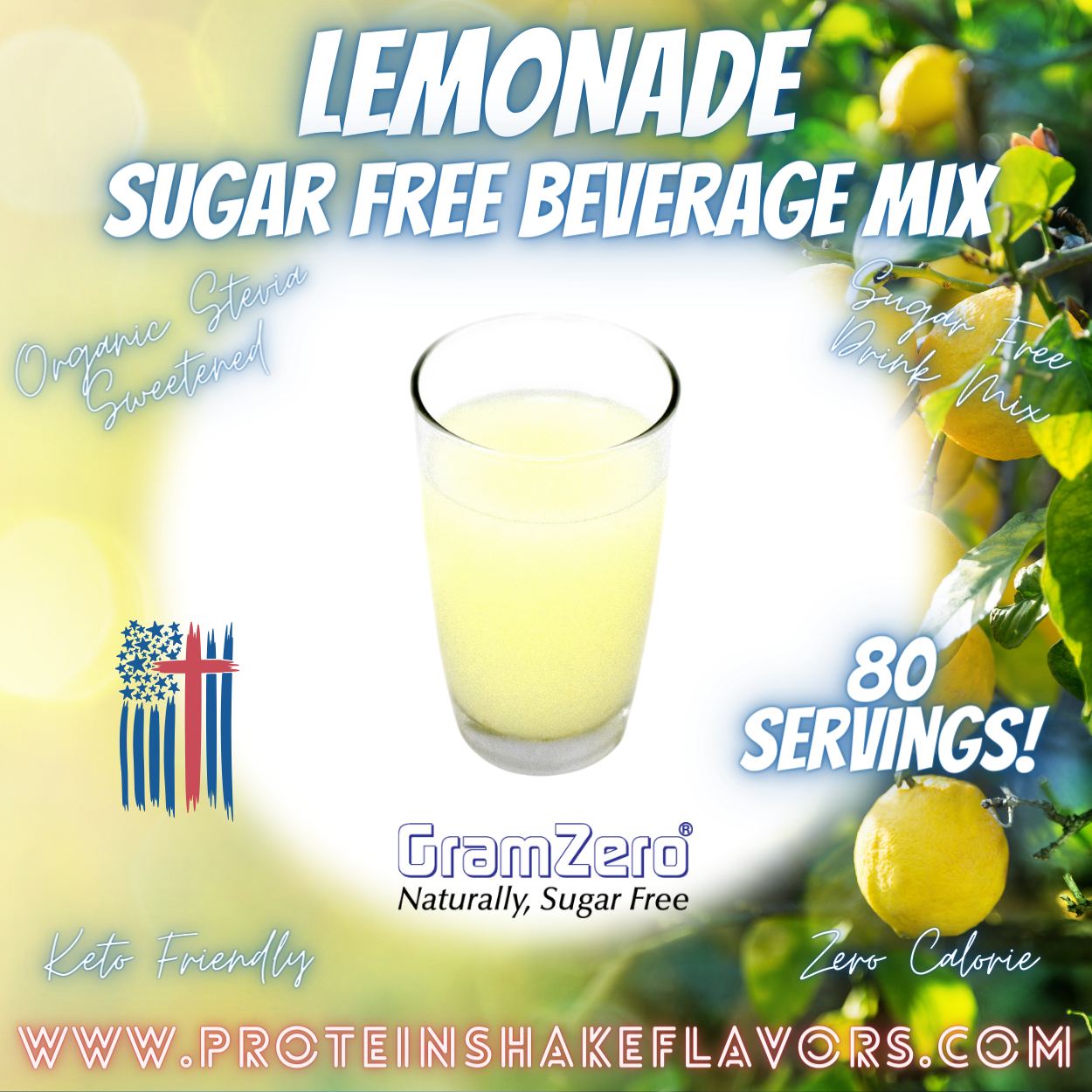 Sugar Free Drink Mix: LEMONADE 🍋 Zero Calorie Beverage