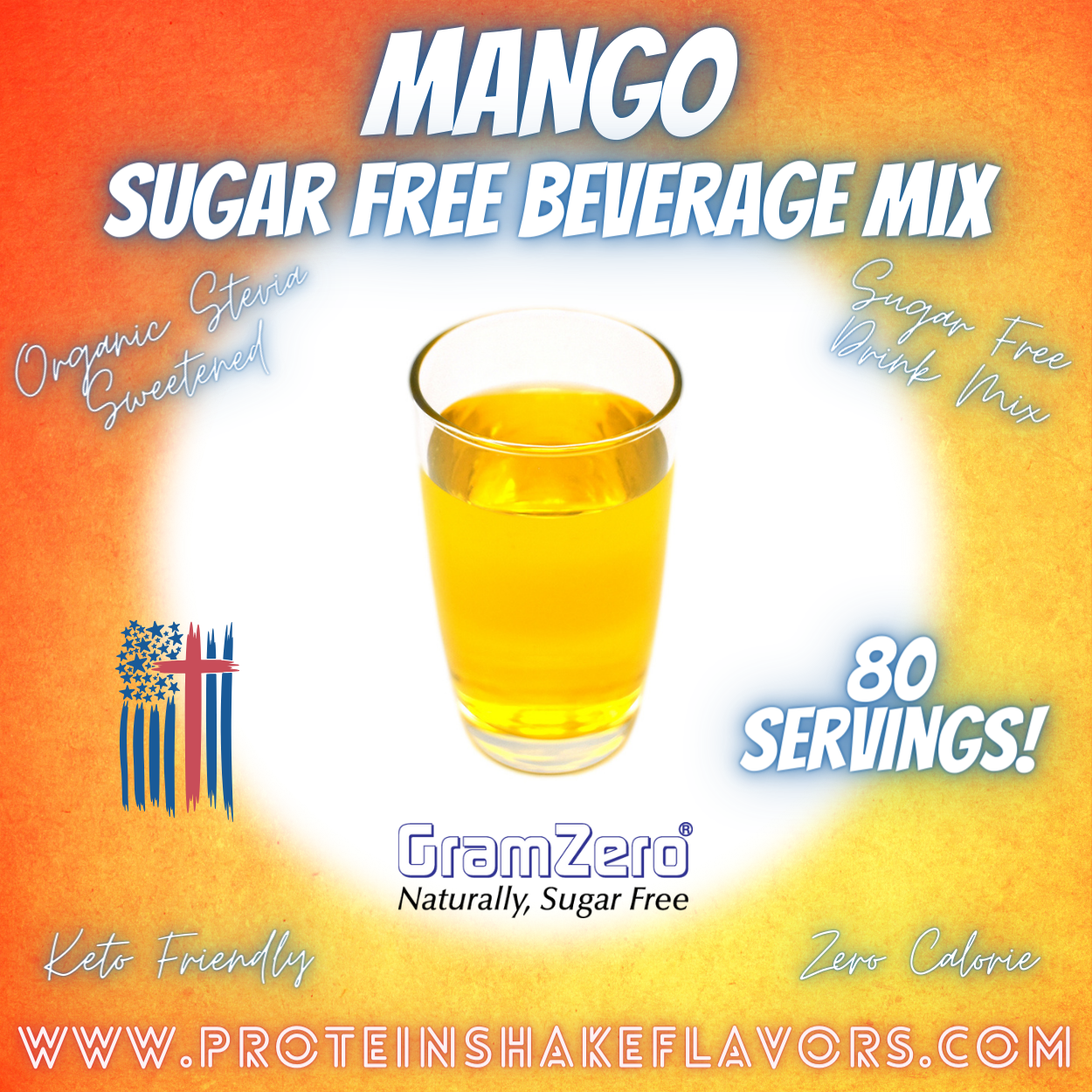 Sugar Free Drink Mix: MANGO 🥭 Zero Calorie Beverage