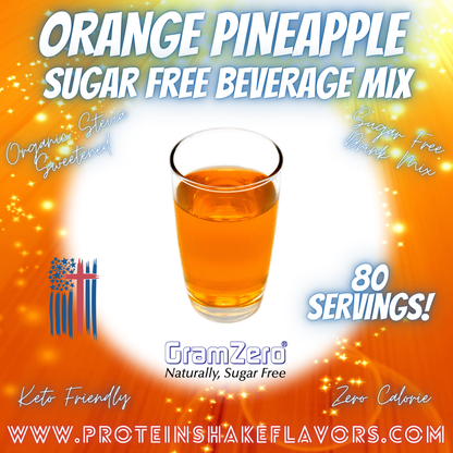 Sugar Free Drink Mix: ORANGE PINEAPPLE 🍊🍍 Zero Calorie Beverage