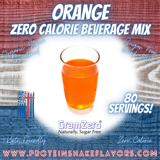 Sugar Free Drink Mix: ORANGE 🍊 Zero Calorie Beverage
