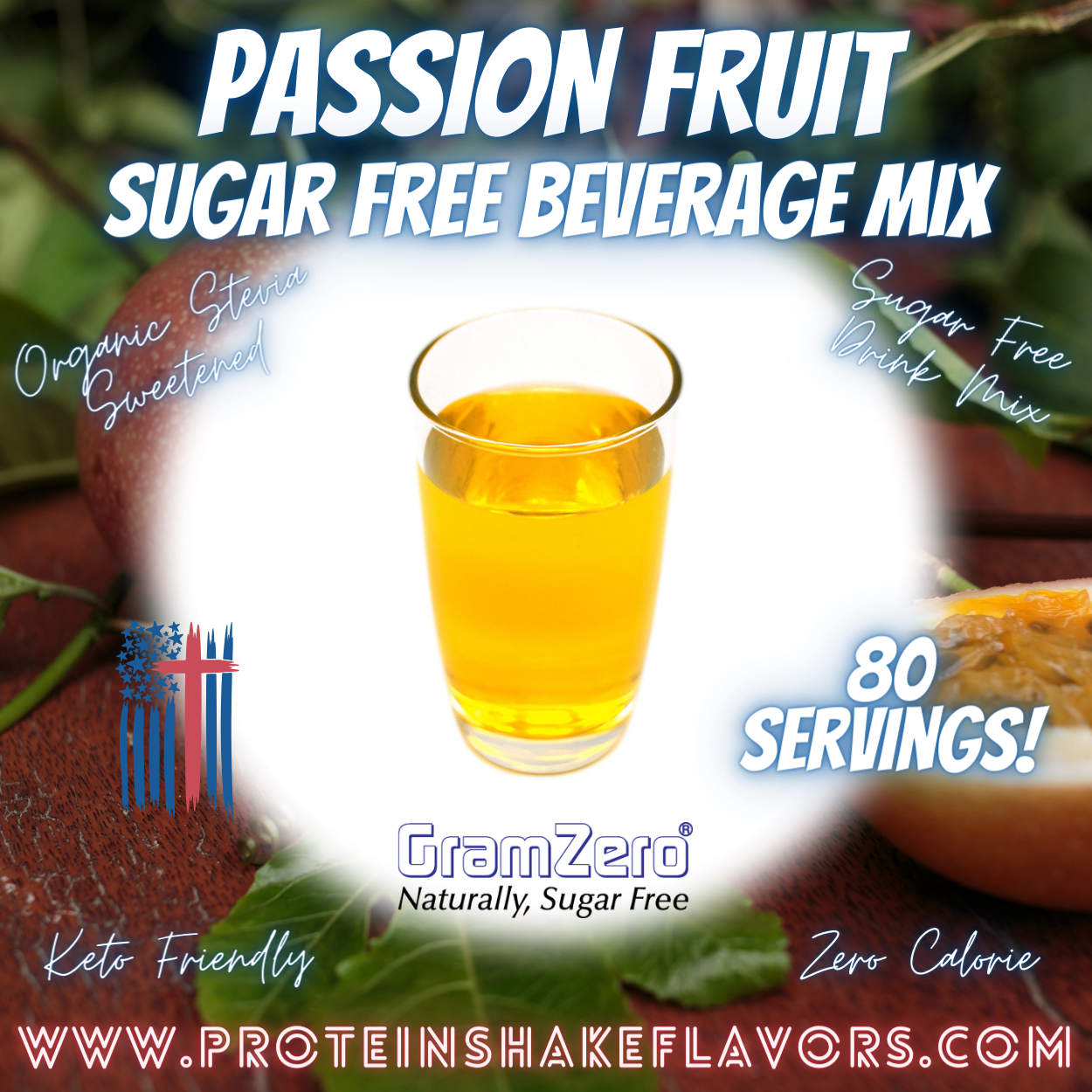 Sugar Free Drink Mix: PASSION FRUIT 💛 Zero Calorie Beverage