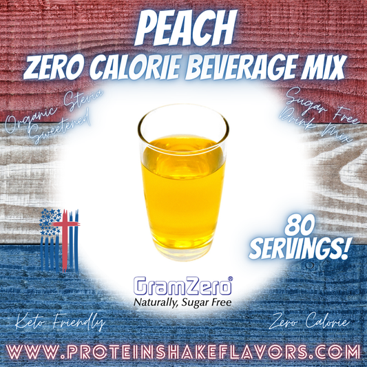 Sugar Free Drink Mix: PEACH 🍑 Zero Calorie Beverage