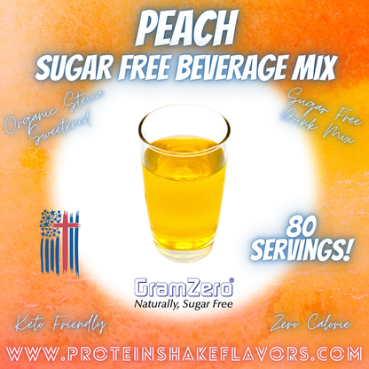 Sugar Free Drink Mix: PEACH 🍑 Zero Calorie Beverage