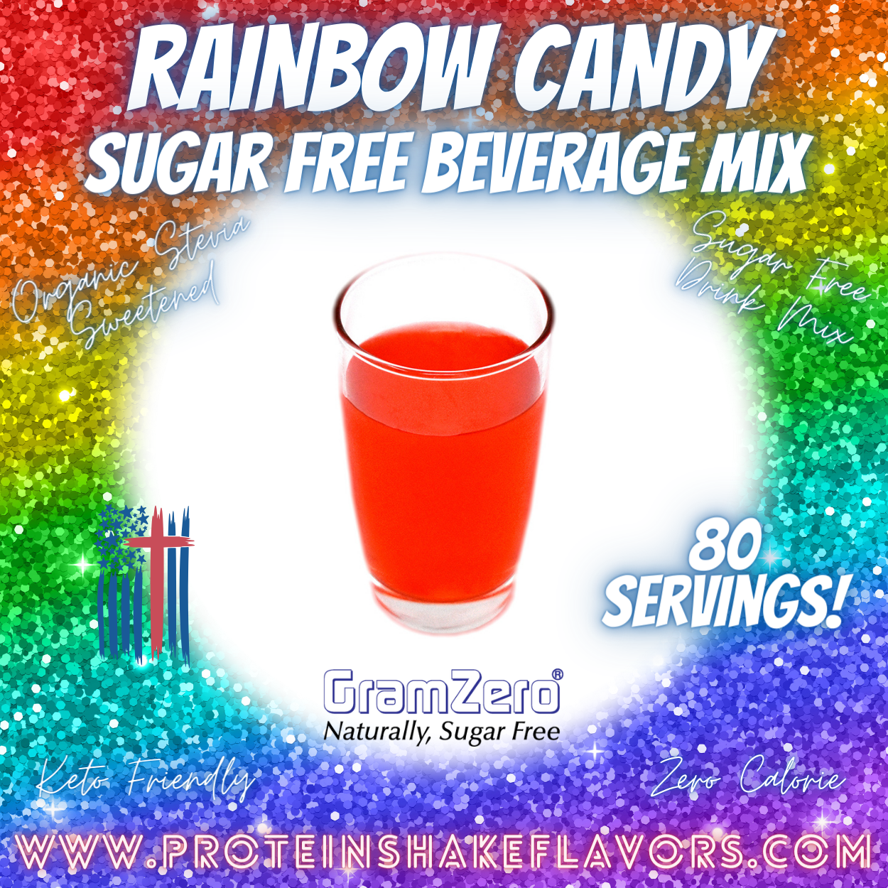 Sugar Free Drink Mix: RAINBOW CANDY 🌈 Zero Calorie Beverage