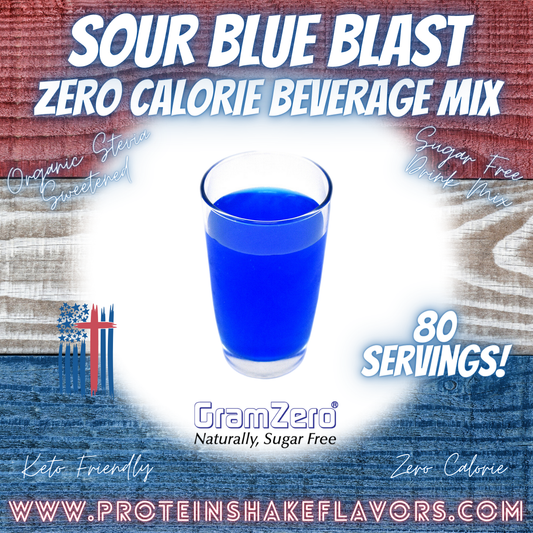 Sugar Free Drink Mix: SOUR BLUE BLAST 😜🚀 Zero Calorie Beverage