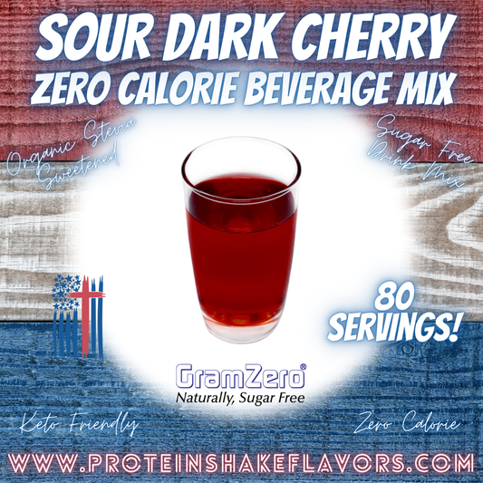 Sugar Free Drink Mix: SOUR DARK CHERRY 😜🍒 Zero Calorie Beverage