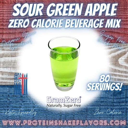 Sugar Free Drink Mix: SOUR GREEN APPLE 😜🍏 Zero Calorie Beverage