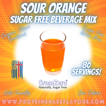 Sugar Free Drink Mix: SOUR ORANGE 😜🍊 Zero Calorie Beverage