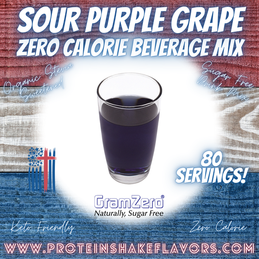 Sugar Free Drink Mix: SOUR PURPLE GRAPE 😜🍇 Zero Calorie Beverage