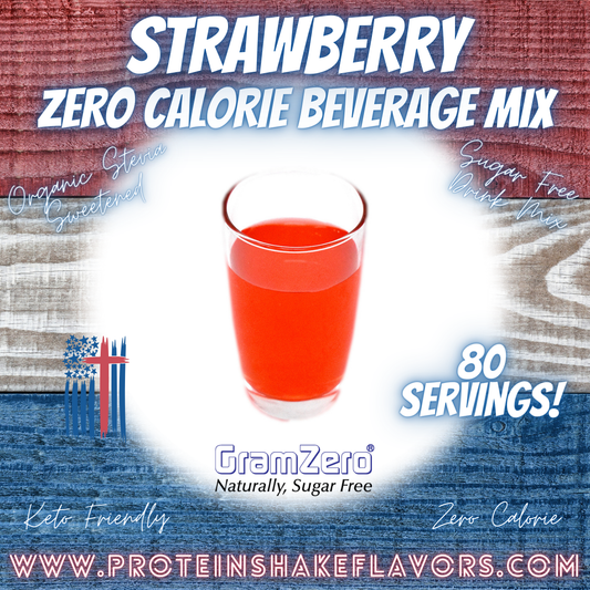 Sugar Free Drink Mix: STRAWBERRY 🍓 Zero Calorie Beverage