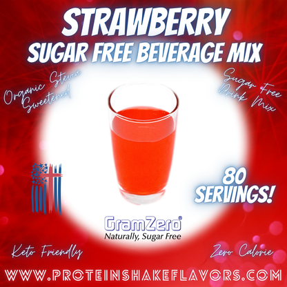 Sugar Free Drink Mix: STRAWBERRY 🍓 Zero Calorie Beverage