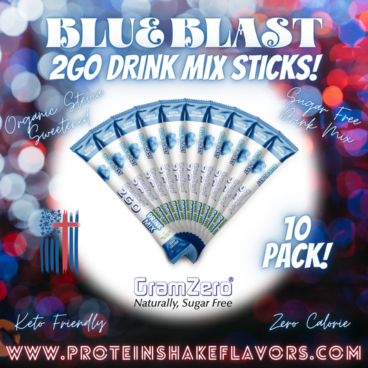 Water Flavoring Packets 🚀 BLUE BLAST Sugar Free Drink Mix