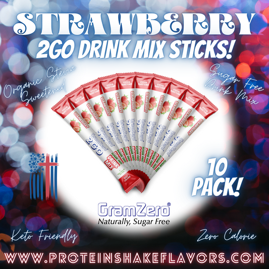 Water Flavoring Packets 🍓 STRAWBERRY Sugar Free Drink Mix