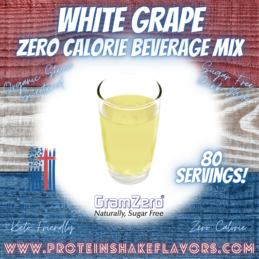 Sugar Free Drink Mix: WHITE GRAPE 🤍 Zero Calorie Beverage