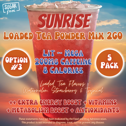 Loaded Tea Powder Mix Packets: Sunrise ☀️