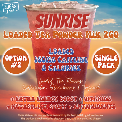 Loaded Tea Powder Mix Packets: Sunrise ☀️