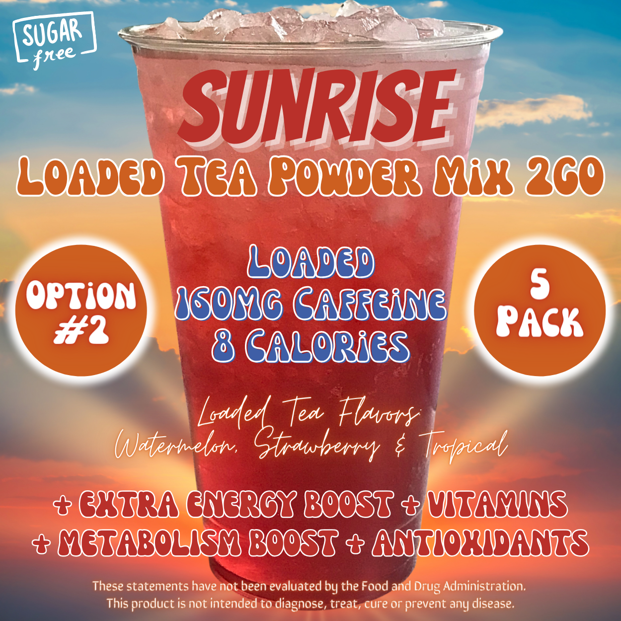 Loaded Tea Powder Mix Packets: Sunrise ☀️