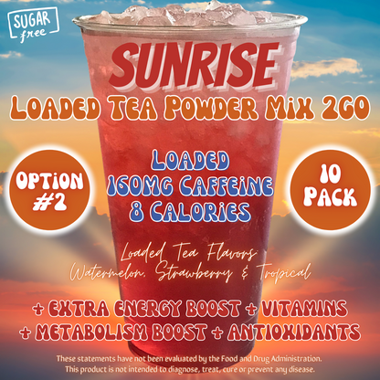 Loaded Tea Powder Mix Packets: Sunrise ☀️