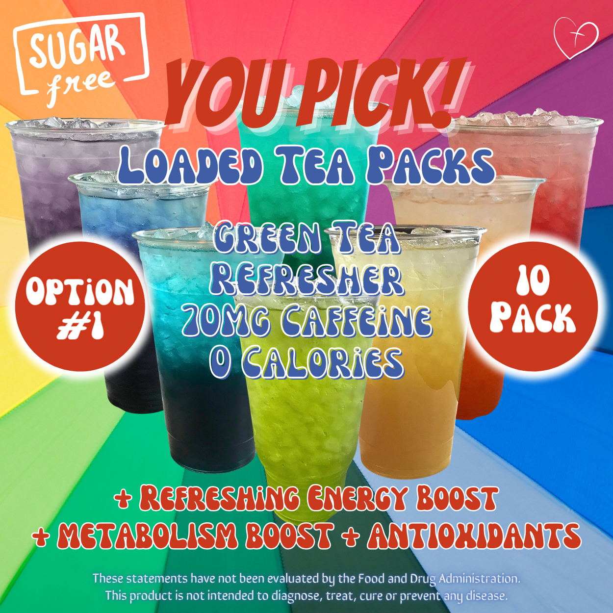 Loaded Tea Powder Mix Packets: Variety Pack YOU PICK 🥳