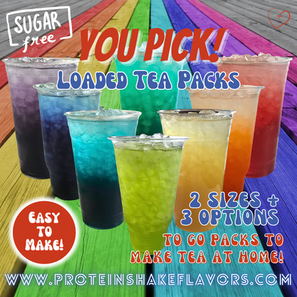 Loaded Tea Powder Mix Packets: Variety Pack YOU PICK 🥳